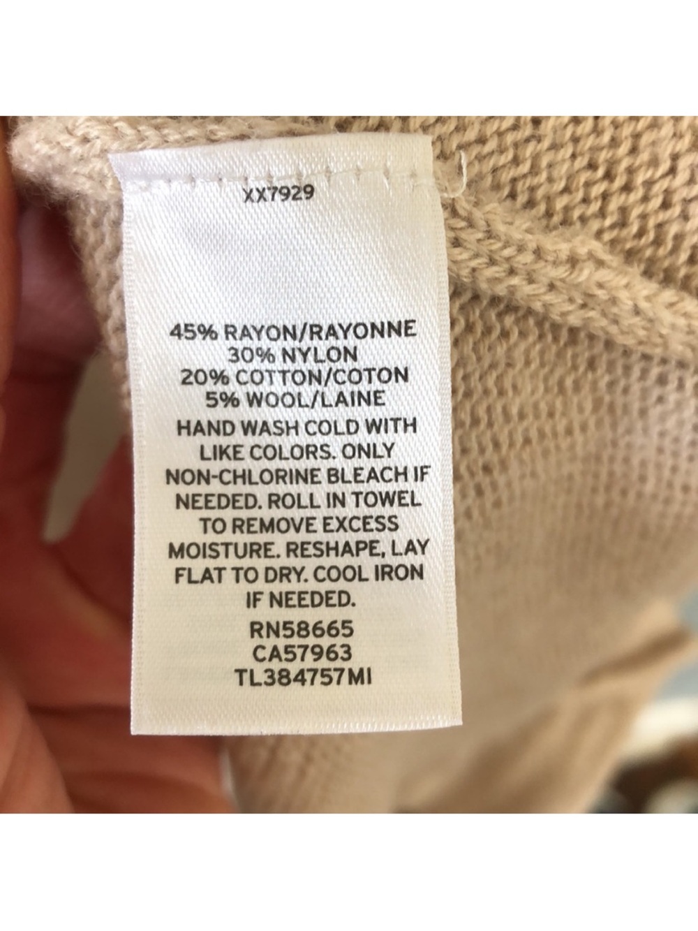 Nordstrom Leith Tan Open Front Dolman Sleeve Knit Cardigan Size Medium - Picture 5 of 6